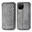 Funda de Cuero Cartera con Soporte Carcasa S01D para Huawei Nova Y61 Gris