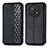 Funda de Cuero Cartera con Soporte Carcasa S01D para Huawei Nova Y91 Negro