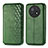 Funda de Cuero Cartera con Soporte Carcasa S01D para Huawei Nova Y91 Verde