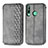 Funda de Cuero Cartera con Soporte Carcasa S01D para Huawei P40 Lite E Gris