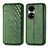 Funda de Cuero Cartera con Soporte Carcasa S01D para Huawei P50e Verde