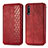 Funda de Cuero Cartera con Soporte Carcasa S01D para Huawei Y9 Prime (2019) Rojo