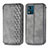 Funda de Cuero Cartera con Soporte Carcasa S01D para Motorola Moto E13 Gris