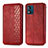 Funda de Cuero Cartera con Soporte Carcasa S01D para Motorola Moto E13 Rojo