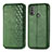 Funda de Cuero Cartera con Soporte Carcasa S01D para Motorola Moto E20 Verde