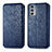 Funda de Cuero Cartera con Soporte Carcasa S01D para Motorola Moto Edge 20 5G Azul