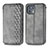 Funda de Cuero Cartera con Soporte Carcasa S01D para Motorola Moto Edge 20 Lite 5G Gris