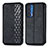 Funda de Cuero Cartera con Soporte Carcasa S01D para Motorola Moto Edge (2021) 5G Negro