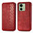 Funda de Cuero Cartera con Soporte Carcasa S01D para Motorola Moto Edge 40 5G Rojo