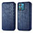 Funda de Cuero Cartera con Soporte Carcasa S01D para Motorola Moto Edge 40 Neo 5G Azul