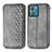 Funda de Cuero Cartera con Soporte Carcasa S01D para Motorola Moto Edge 40 Neo 5G Gris