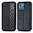 Funda de Cuero Cartera con Soporte Carcasa S01D para Motorola Moto Edge 40 Neo 5G Negro