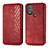 Funda de Cuero Cartera con Soporte Carcasa S01D para Motorola Moto G Play (2023) Rojo