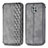 Funda de Cuero Cartera con Soporte Carcasa S01D para Motorola Moto G Power (2021) Gris