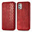 Funda de Cuero Cartera con Soporte Carcasa S01D para Motorola Moto G Stylus (2021) Rojo