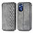 Funda de Cuero Cartera con Soporte Carcasa S01D para Motorola Moto G Stylus (2022) 4G Gris