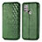 Funda de Cuero Cartera con Soporte Carcasa S01D para Motorola Moto G10 Power Verde