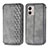 Funda de Cuero Cartera con Soporte Carcasa S01D para Motorola Moto G53 5G Gris