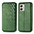 Funda de Cuero Cartera con Soporte Carcasa S01D para Motorola Moto G53 5G Verde