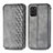 Funda de Cuero Cartera con Soporte Carcasa S01D para Nokia G100 Gris