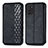 Funda de Cuero Cartera con Soporte Carcasa S01D para Nokia G100 Negro