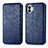 Funda de Cuero Cartera con Soporte Carcasa S01D para Nothing Phone 2 Azul