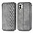 Funda de Cuero Cartera con Soporte Carcasa S01D para Nothing Phone 2 Gris