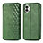 Funda de Cuero Cartera con Soporte Carcasa S01D para Nothing Phone 2 Verde