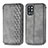 Funda de Cuero Cartera con Soporte Carcasa S01D para OnePlus 9R 5G Gris