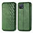 Funda de Cuero Cartera con Soporte Carcasa S01D para Oppo A16K Verde