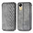 Funda de Cuero Cartera con Soporte Carcasa S01D para Oppo A17K Gris