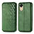 Funda de Cuero Cartera con Soporte Carcasa S01D para Oppo A17K Verde