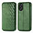 Funda de Cuero Cartera con Soporte Carcasa S01D para Oppo A18 Verde