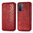 Funda de Cuero Cartera con Soporte Carcasa S01D para Oppo A54 5G Rojo