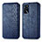 Funda de Cuero Cartera con Soporte Carcasa S01D para Oppo A54s Azul