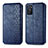 Funda de Cuero Cartera con Soporte Carcasa S01D para Oppo A55S 5G Azul