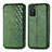 Funda de Cuero Cartera con Soporte Carcasa S01D para Oppo A55S 5G Verde