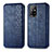 Funda de Cuero Cartera con Soporte Carcasa S01D para Oppo A94 5G Azul