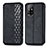 Funda de Cuero Cartera con Soporte Carcasa S01D para Oppo A94 5G Negro