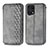 Funda de Cuero Cartera con Soporte Carcasa S01D para Oppo Find X5 5G Gris