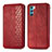 Funda de Cuero Cartera con Soporte Carcasa S01D para Oppo K9 Pro 5G Rojo