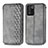 Funda de Cuero Cartera con Soporte Carcasa S01D para Oppo K9S 5G Gris