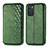 Funda de Cuero Cartera con Soporte Carcasa S01D para Oppo Reno6 5G Verde