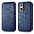 Funda de Cuero Cartera con Soporte Carcasa S01D para Oppo Reno8 4G Azul