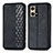 Funda de Cuero Cartera con Soporte Carcasa S01D para Oppo Reno8 4G Negro