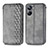 Funda de Cuero Cartera con Soporte Carcasa S01D para Realme 10 Pro 5G Gris