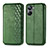 Funda de Cuero Cartera con Soporte Carcasa S01D para Realme 10 Pro 5G Verde