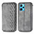 Funda de Cuero Cartera con Soporte Carcasa S01D para Realme 9 4G Gris