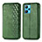 Funda de Cuero Cartera con Soporte Carcasa S01D para Realme 9 4G Verde