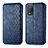 Funda de Cuero Cartera con Soporte Carcasa S01D para Realme 9 5G India Azul